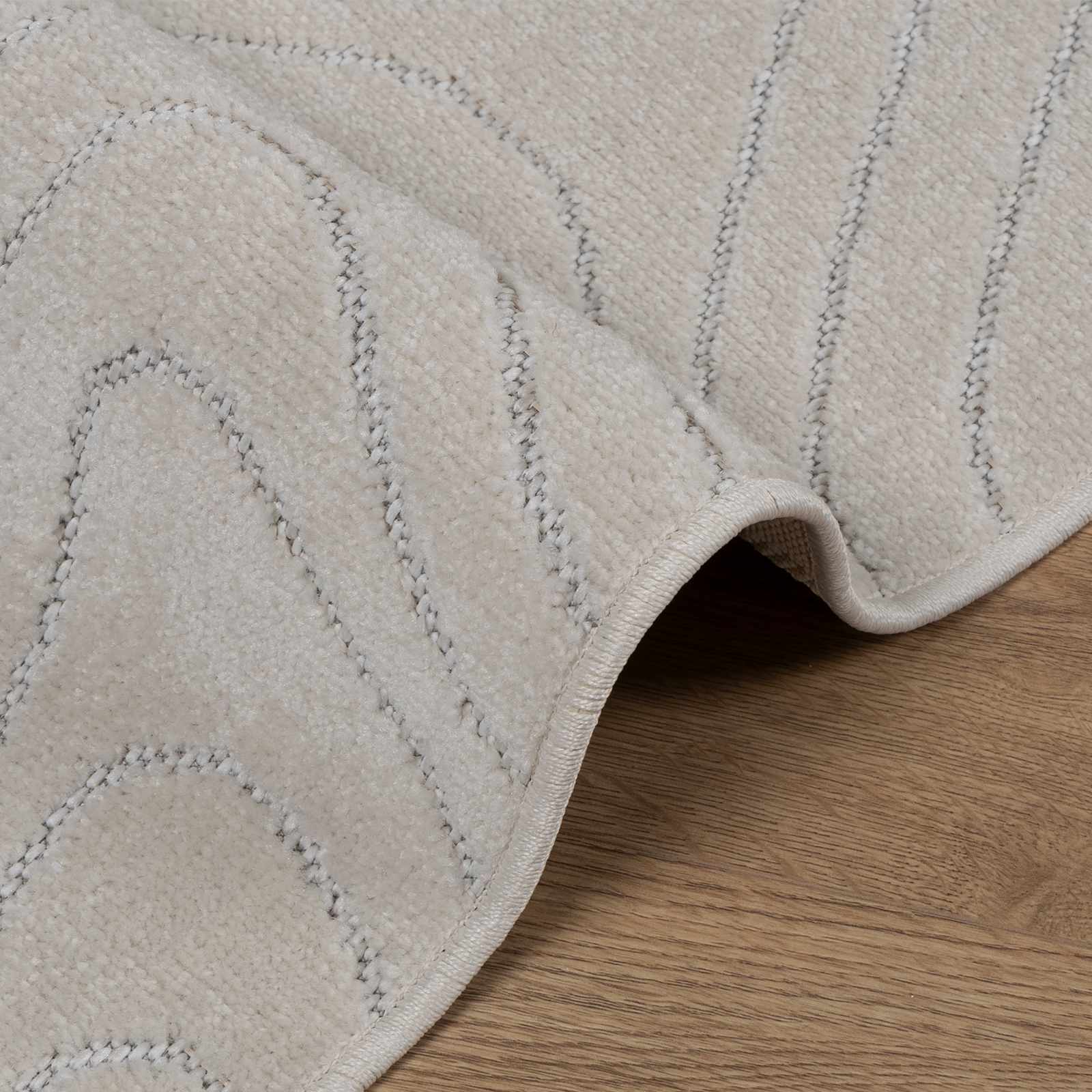Vloerkleden Rechthoekig PALMERAS Crème 230 x 160 cm Polyester