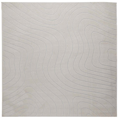 Vloerkleden Vierkant PALMERAS Crème 120 x 120 cm Polyester