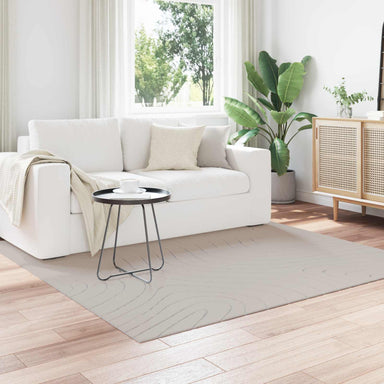 Vloerkleden Vierkant PALMERAS Crème 200 x 200 cm Polyester
