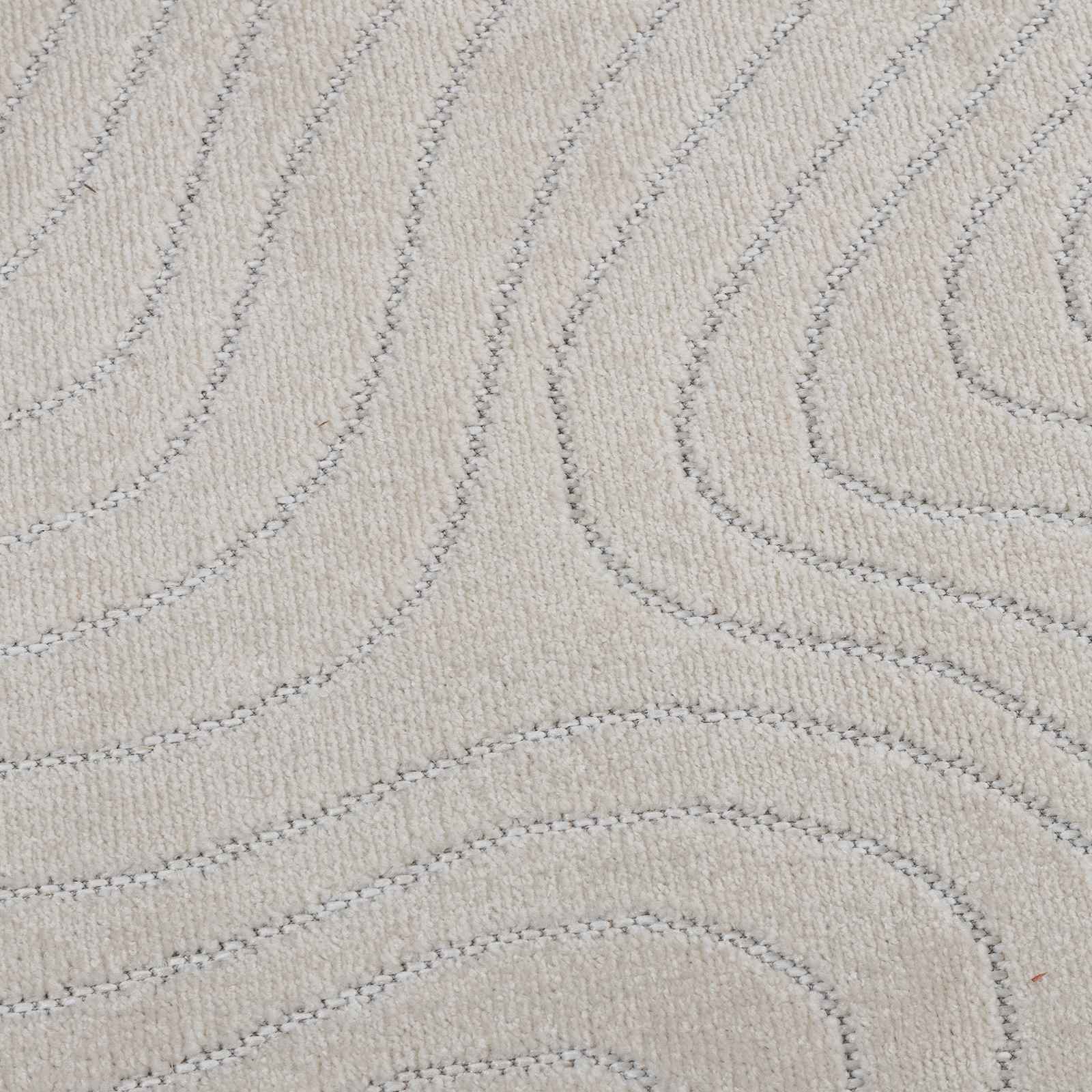 Vloerkleden Vierkant PALMERAS Crème 200 x 200 cm Polyester