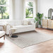 Vloerkleden Vierkant PALMERAS Crème 240 x 240 cm Polyester
