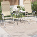Vloerkleden Vierkant PALMERAS Beige 200 x 200 cm Polyester