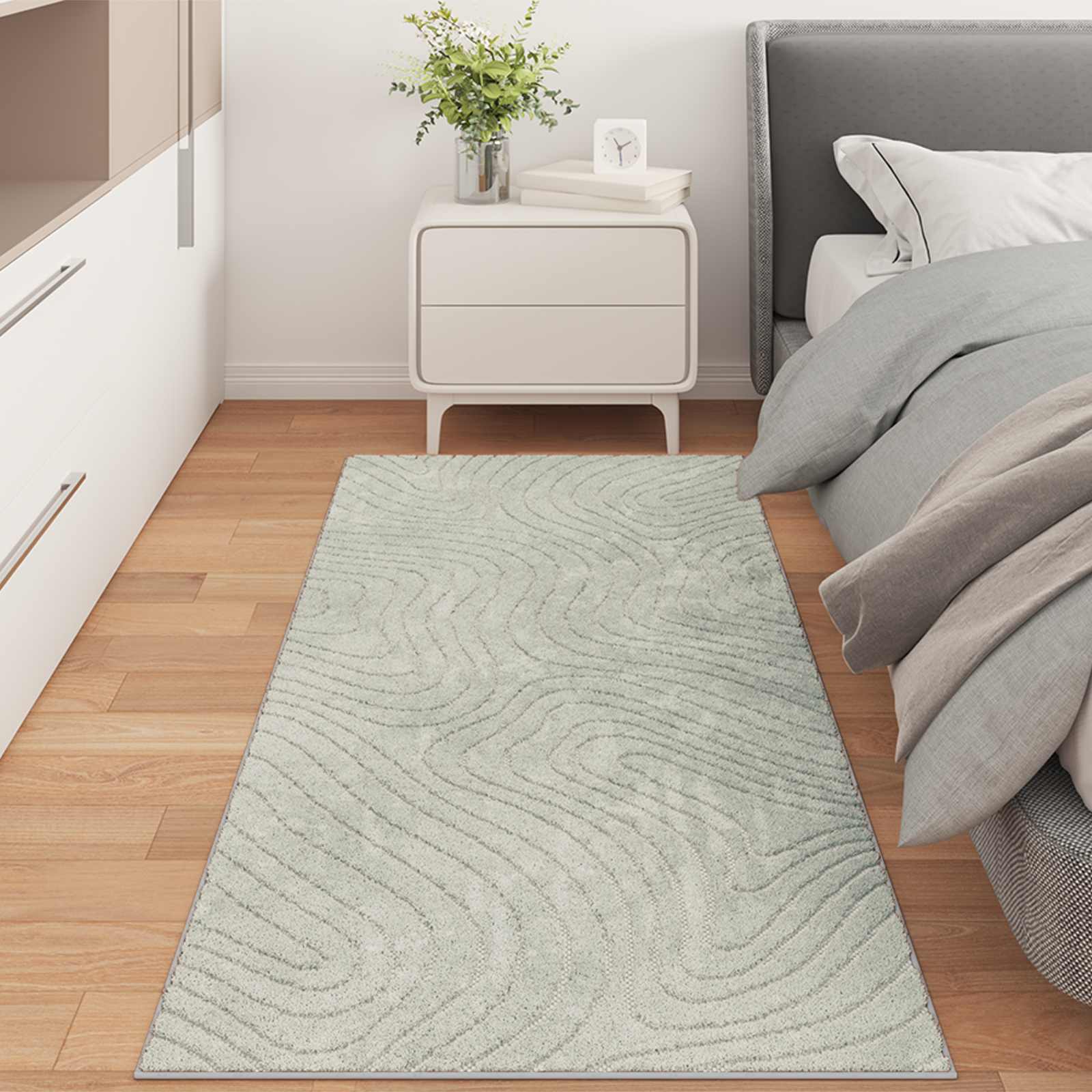 Vloerkleden Rechthoekig PALMERAS Groen 80 x 200 cm Polyester