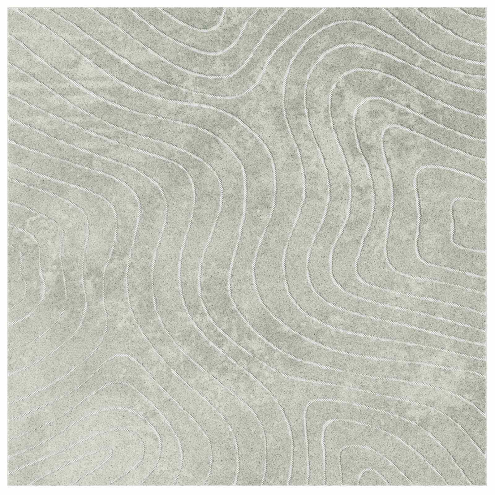 Vloerkleden Vierkant PALMERAS Groen 240 x 240 cm Polyester