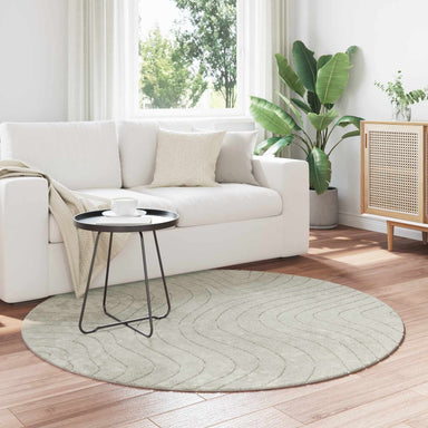 Vloerkleden Rond PALMERAS Groen Ø 200 CM Polyester