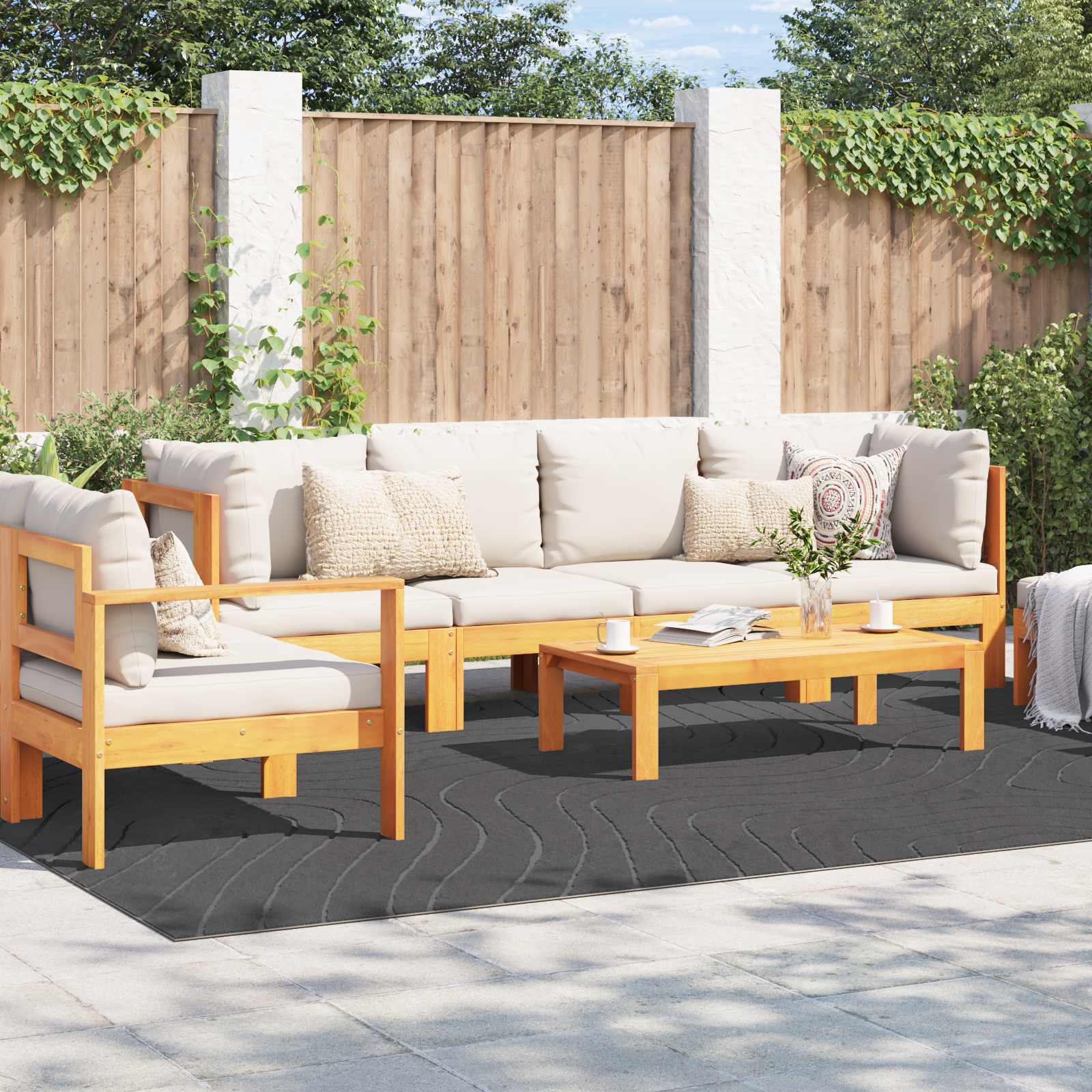 Vloerkleden PALMERAS Antraciet 340 x 240 cm Polyester