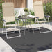 Vloerkleden Vierkant PALMERAS Antraciet 200 x 200 cm Polyester
