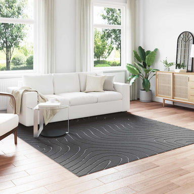 Vloerkleden Vierkant PALMERAS Antraciet 240 x 240 cm Polyester