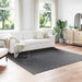 Vloerkleden Vierkant PALMERAS Antraciet 240 x 240 cm Polyester