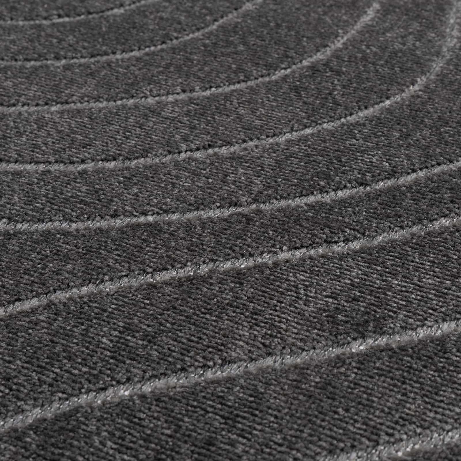 Vloerkleden Rond PALMERAS Antraciet Ø 120 CM Polyester