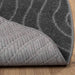 Vloerkleden Rond PALMERAS Antraciet Ø 160 CM Polyester