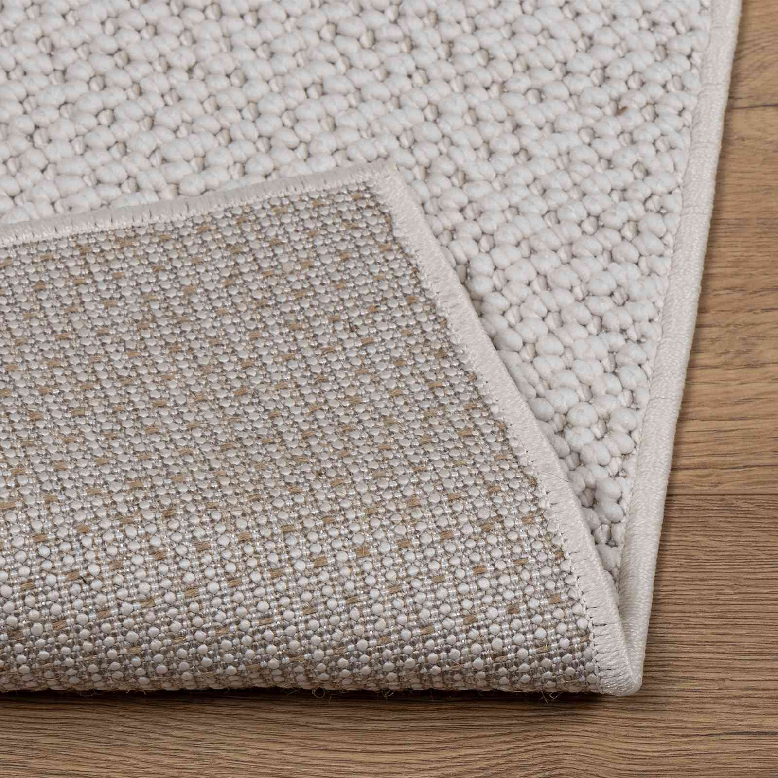 Vloerkleden Rechthoekig LUGO Crème 150 x 80 cm Polyester