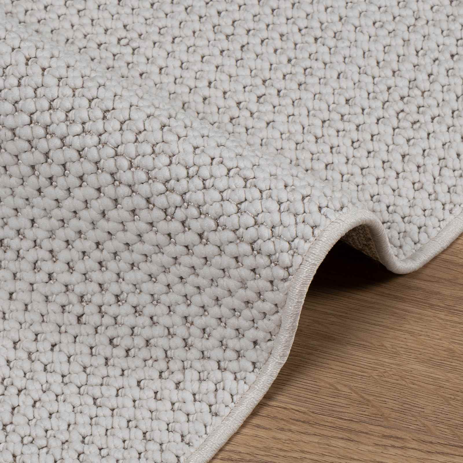 Vloerkleden Rechthoekig LUGO Crème 200 x 80 cm Polyester