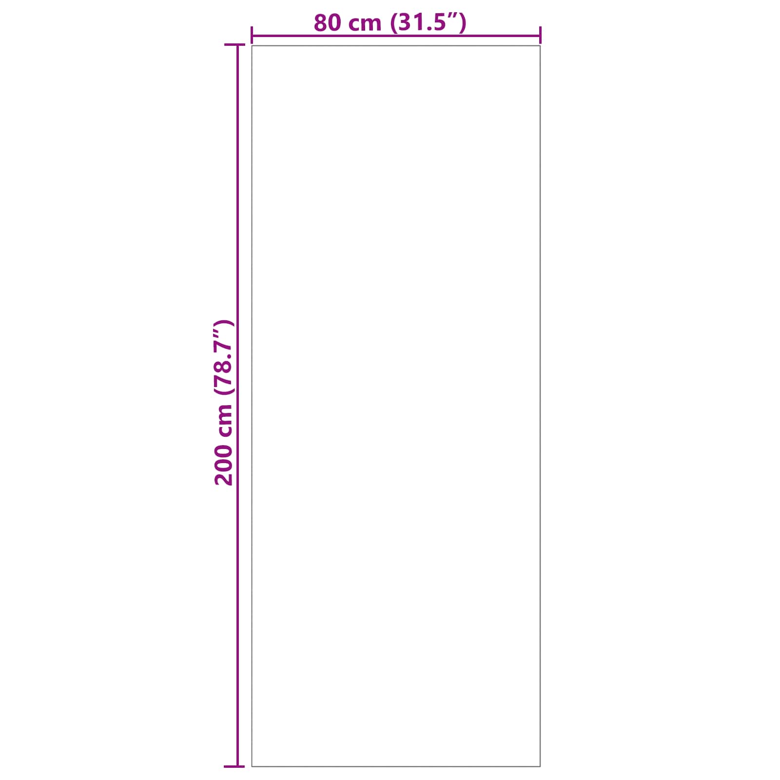 Vloerkleden Rechthoekig LUGO Crème 200 x 80 cm Polyester