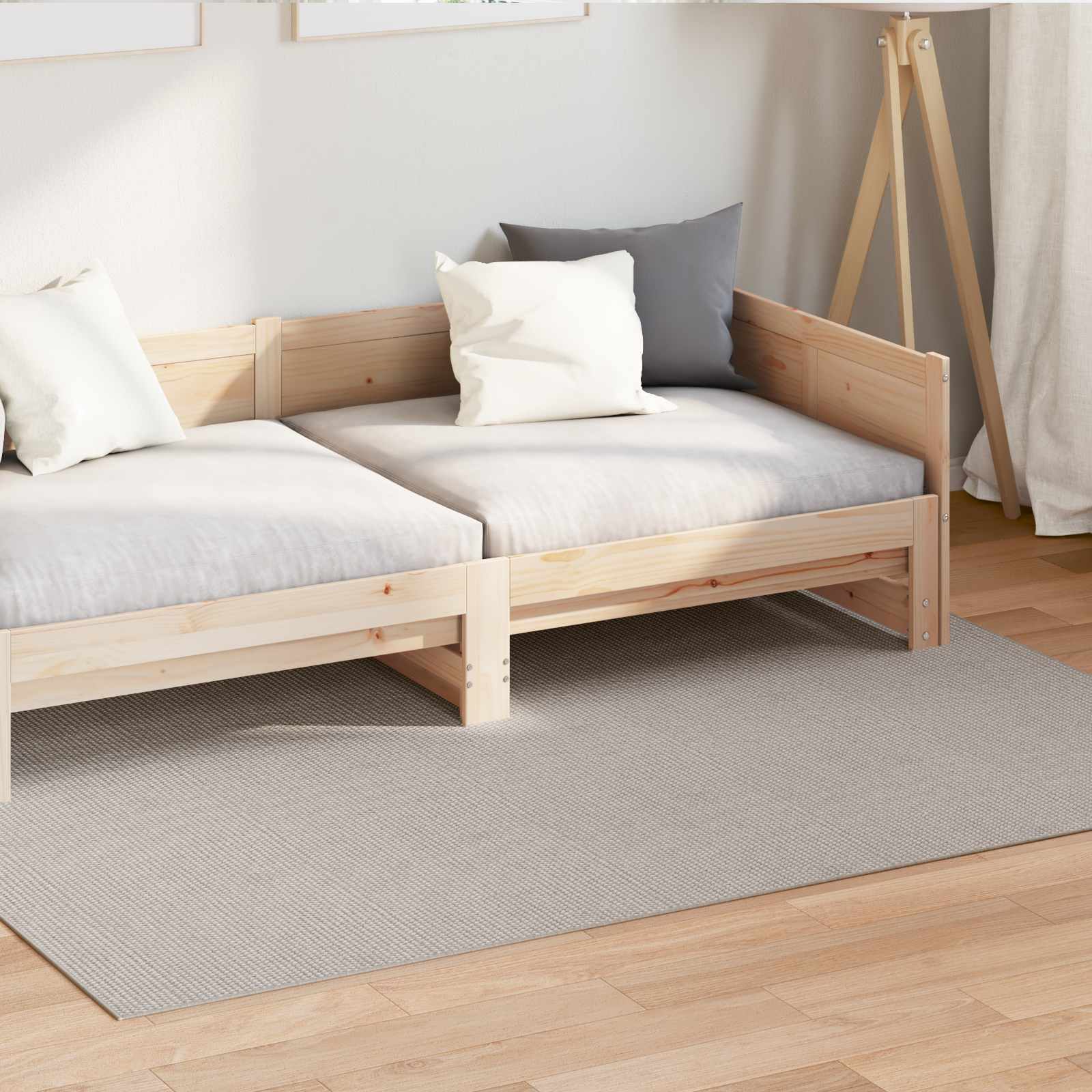 Vloerkleden Rechthoekig LUGO Crème 170 x 120 cm Polyester