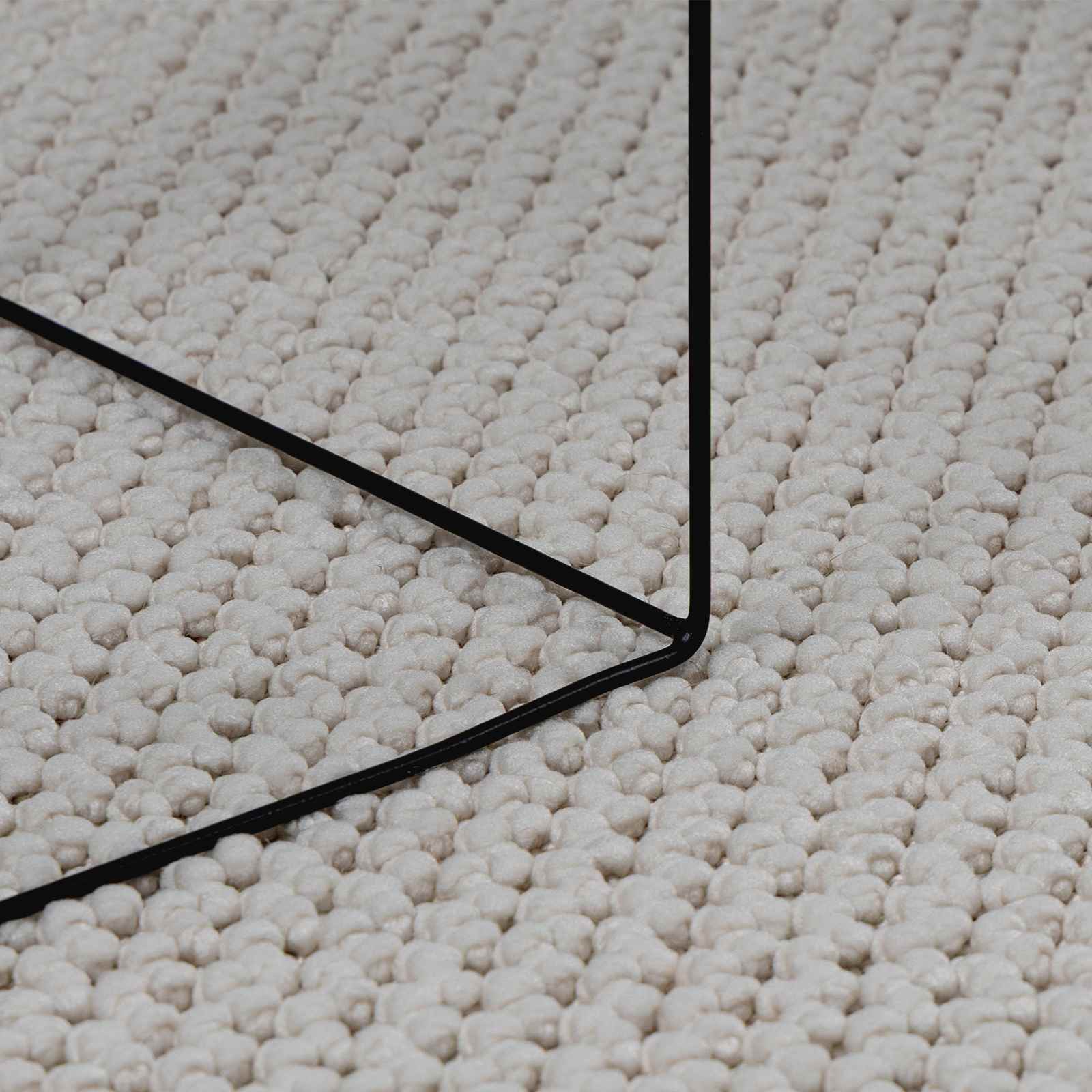 Vloerkleden Rechthoekig LUGO Crème 200 x 140 cm Polyester