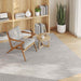 Vloerkleden Vierkant LUGO Crème 120 x 120 cm Polyester