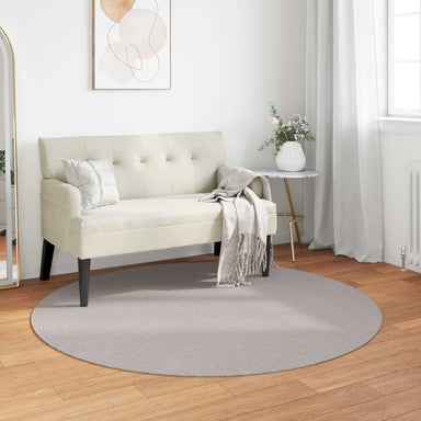 Vloerkleden Rond LUGO Crème Ø 160 CM Polyester