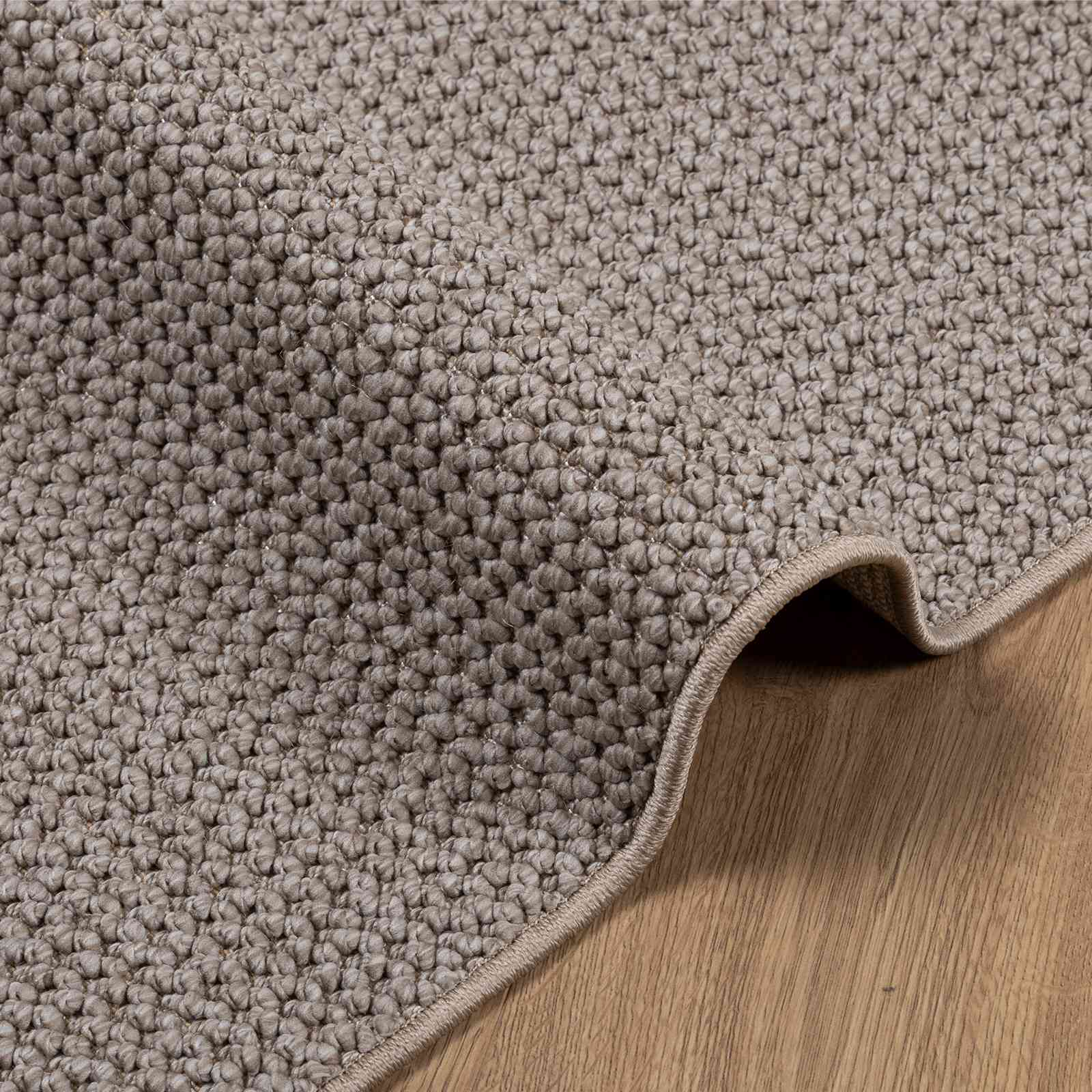 Vloerkleden Rechthoekig LUGO Taupe 80 x 200 cm Polyester