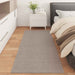 Vloerkleden Rechthoekig LUGO Taupe 80 x 200 cm Polyester