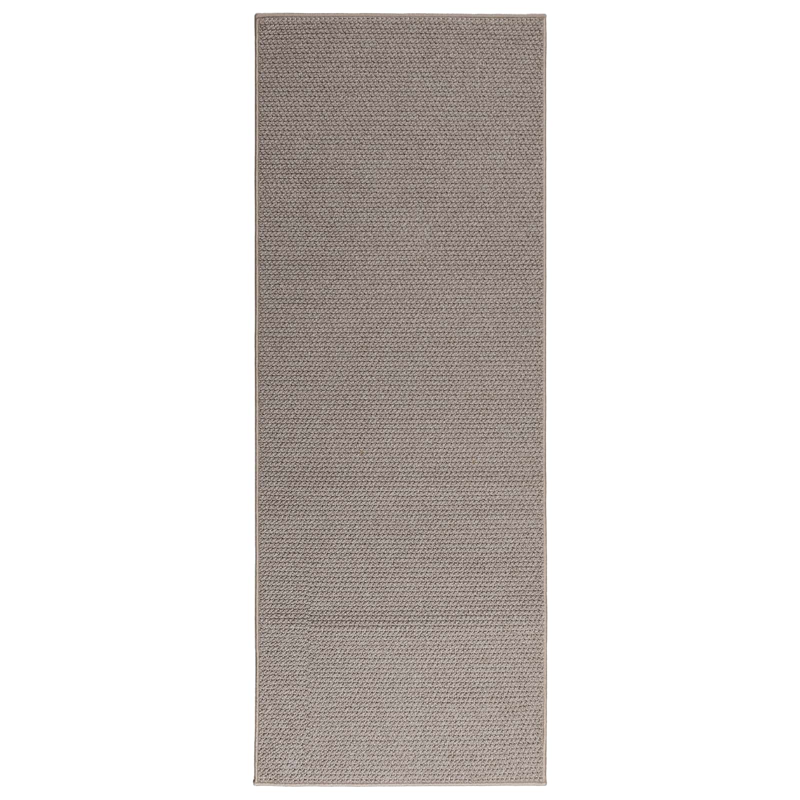 Vloerkleden Rechthoekig LUGO Taupe 80 x 200 cm Polyester