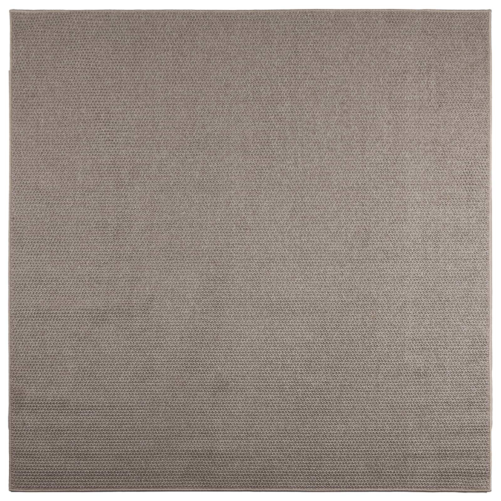 Vloerkleden Vierkant LUGO Taupe 120 x 120 cm Polyester