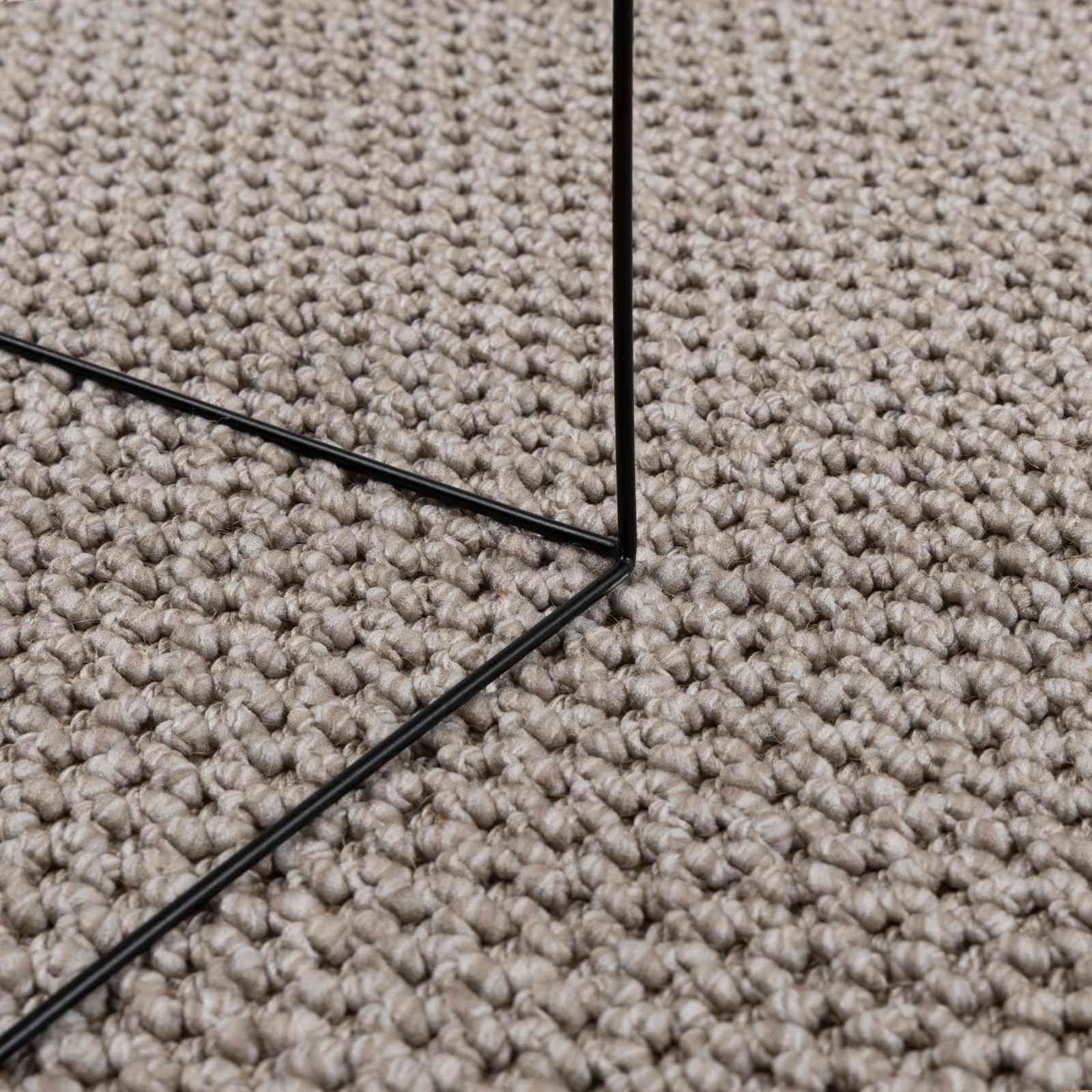 Vloerkleden Vierkant LUGO Taupe 200 x 200 cm Polyester