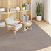 Vloerkleden Vierkant LUGO Taupe 200 x 200 cm Polyester