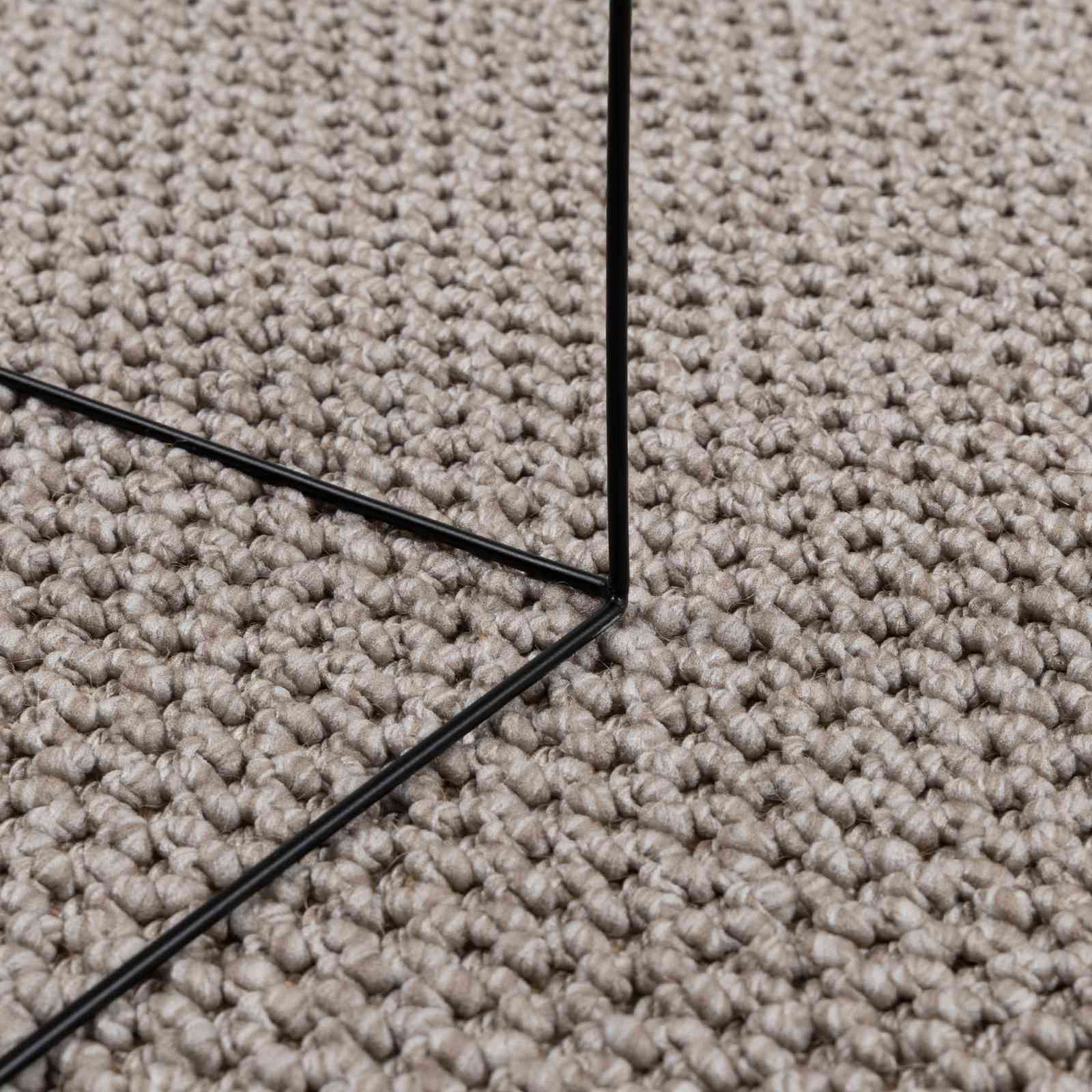 Vloerkleden Rond LUGO Taupe Ø 200 CM Polyester