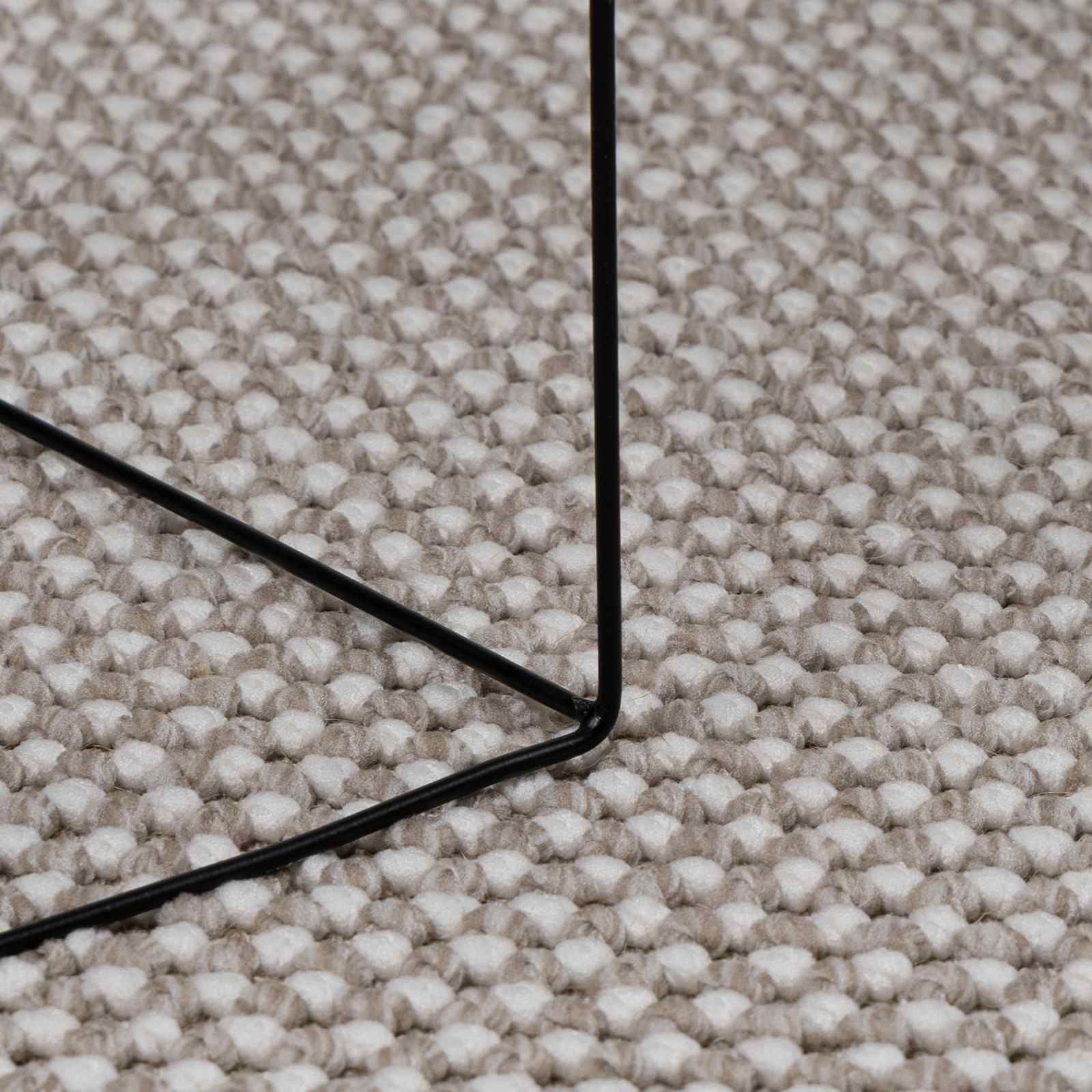 Vloerkleden Vierkant LUGO Crème en Taupe 120 x 120 cm Polyester