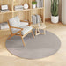 Vloerkleden Rond LUGO Crème en Taupe Ø 160 CM Polyester