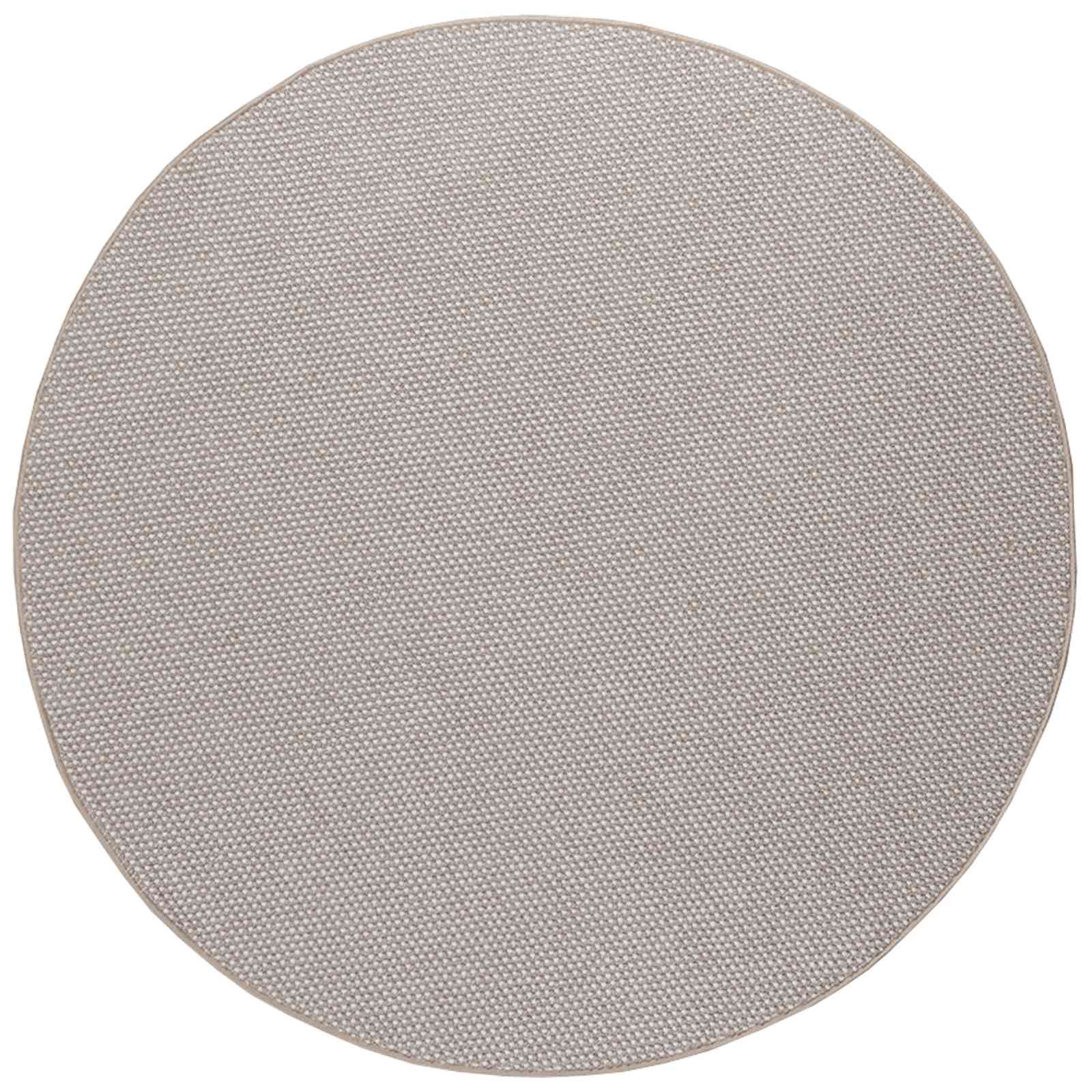 Vloerkleden Rond LUGO Crème en Taupe Ø 160 CM Polyester