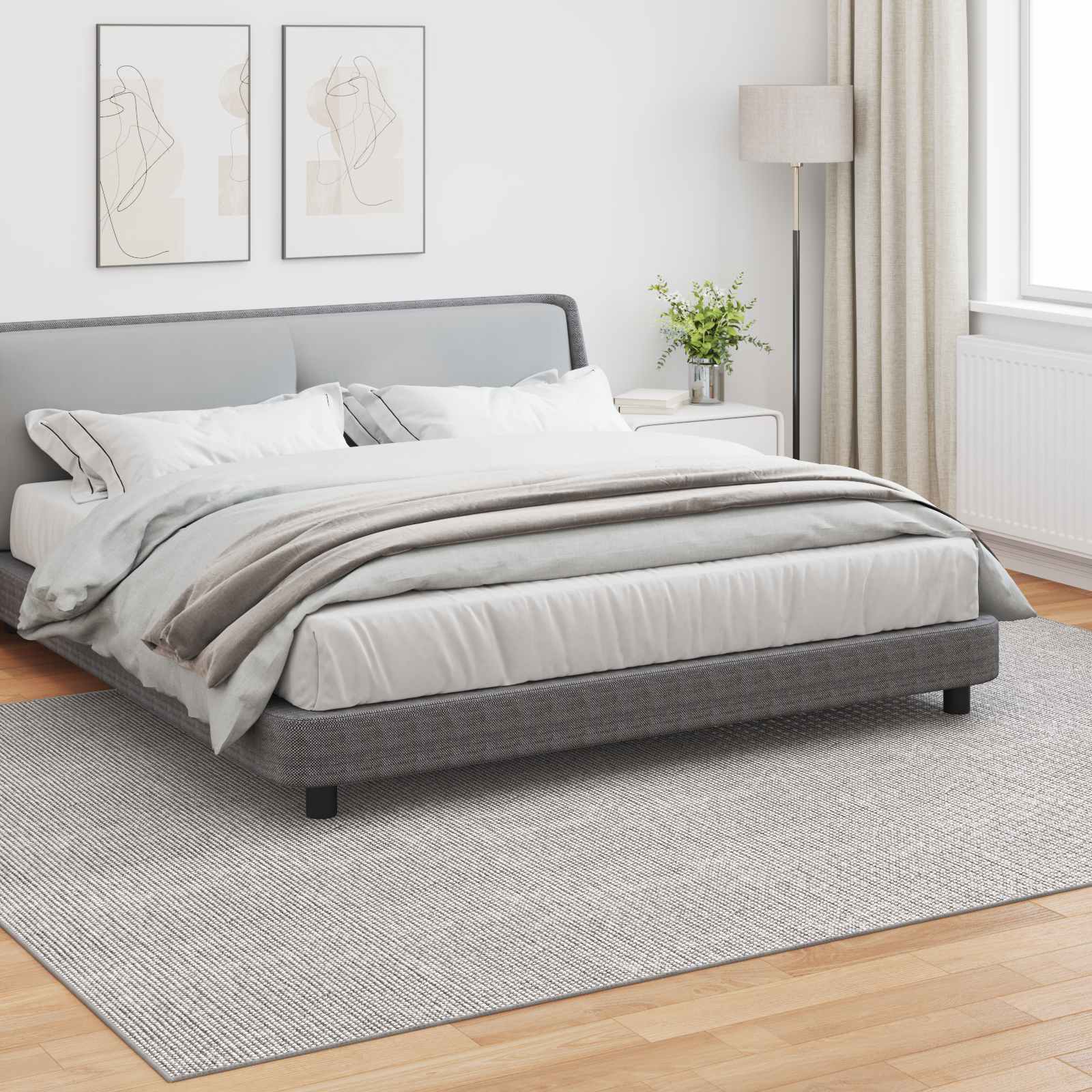 Vloerkleden LUGO Crème en Grijs 280 x 200 cm Polyester