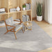 Vloerkleden Vierkant LUGO Crème en Grijs 120 x 120 cm Polyester