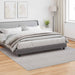 Vloerkleden Vierkant LUGO Crème en Grijs 240 x 240 cm Polyester