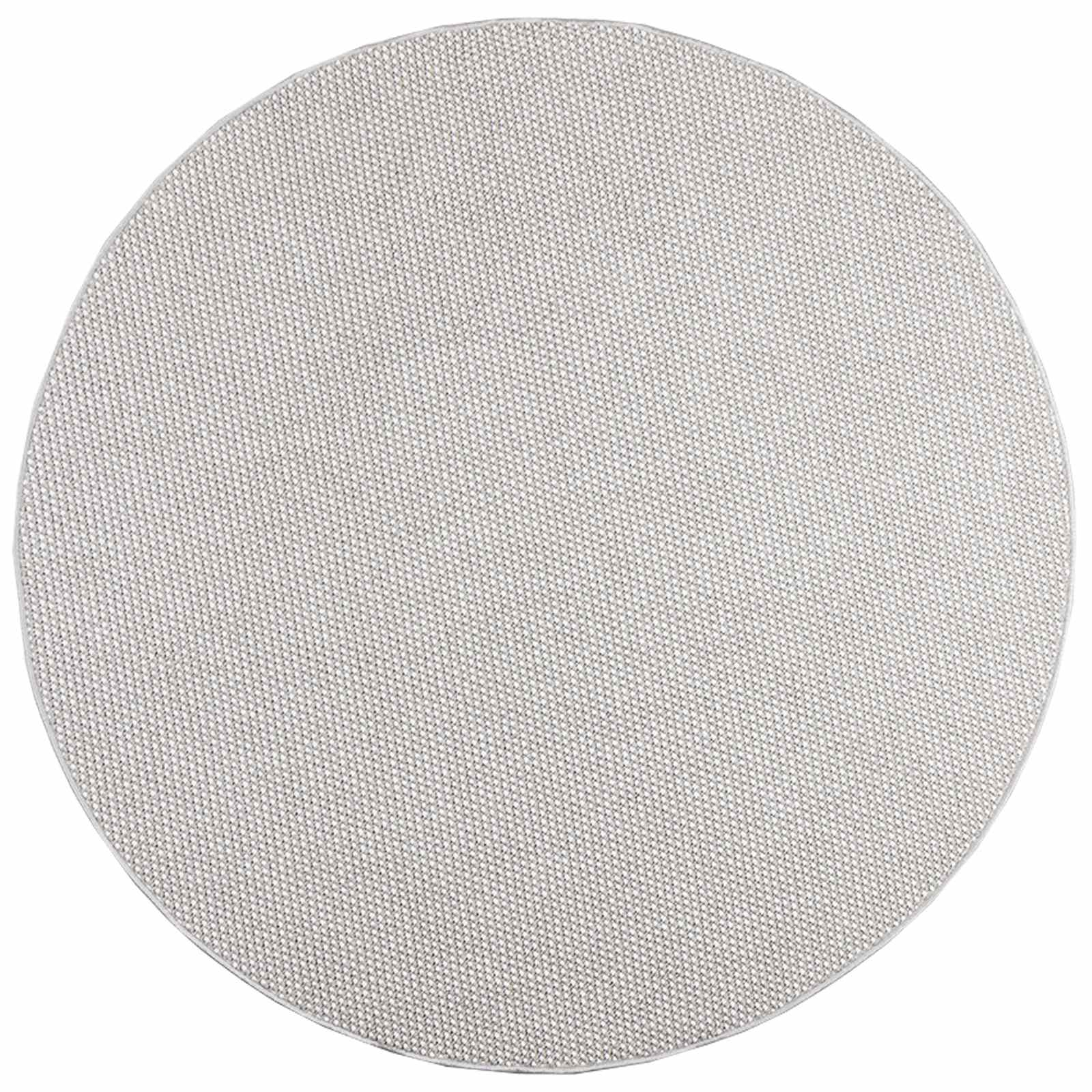 Vloerkleden Rond LUGO Crème en Grijs Ø 120 CM Polyester