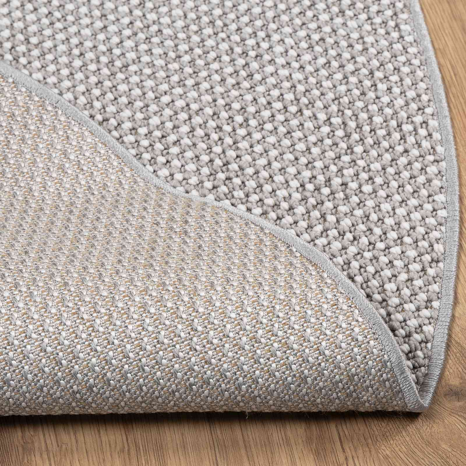 Vloerkleden Rond LUGO Crème en Grijs Ø 160 CM Polyester