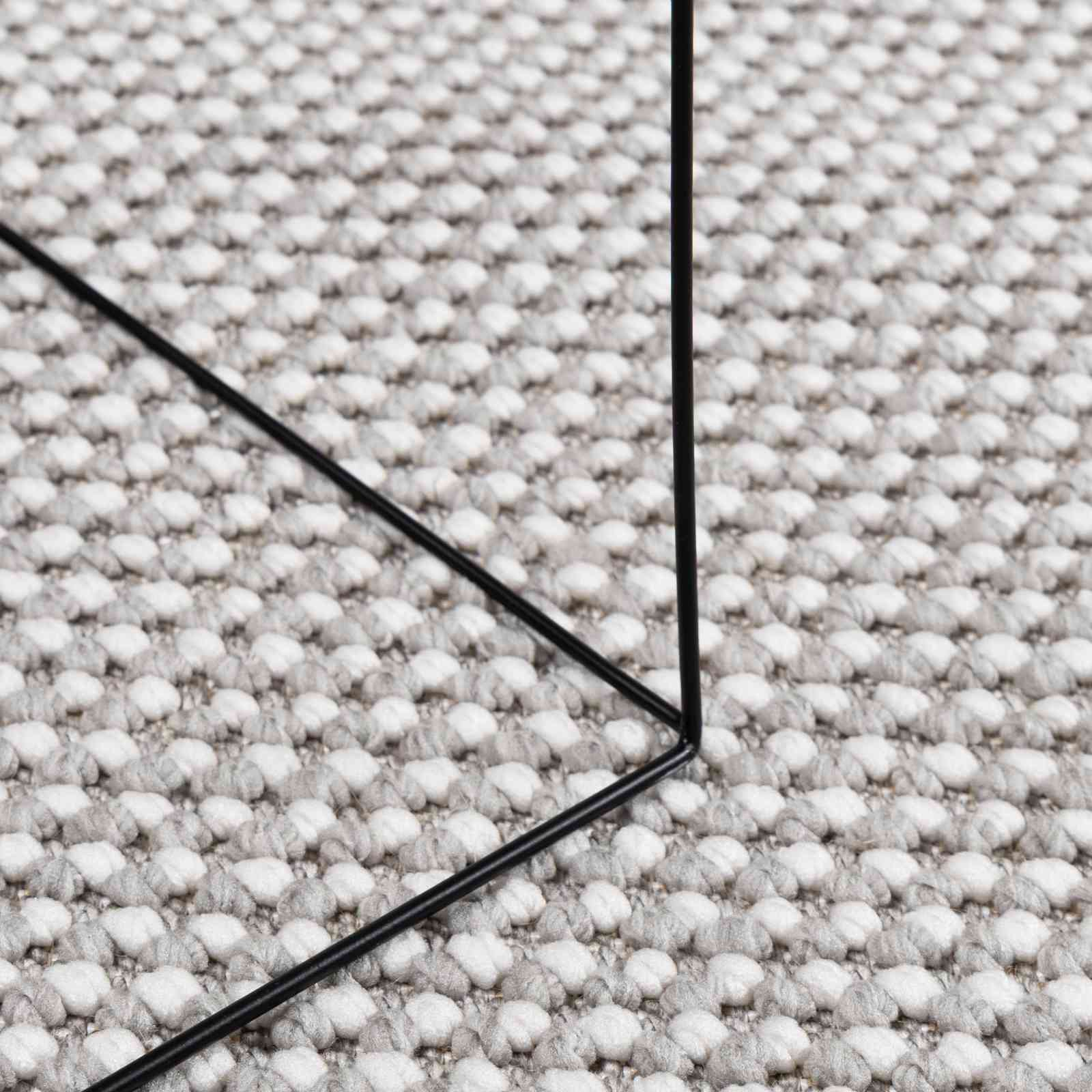 Vloerkleden Rond LUGO Crème en Grijs Ø 200 CM Polyester