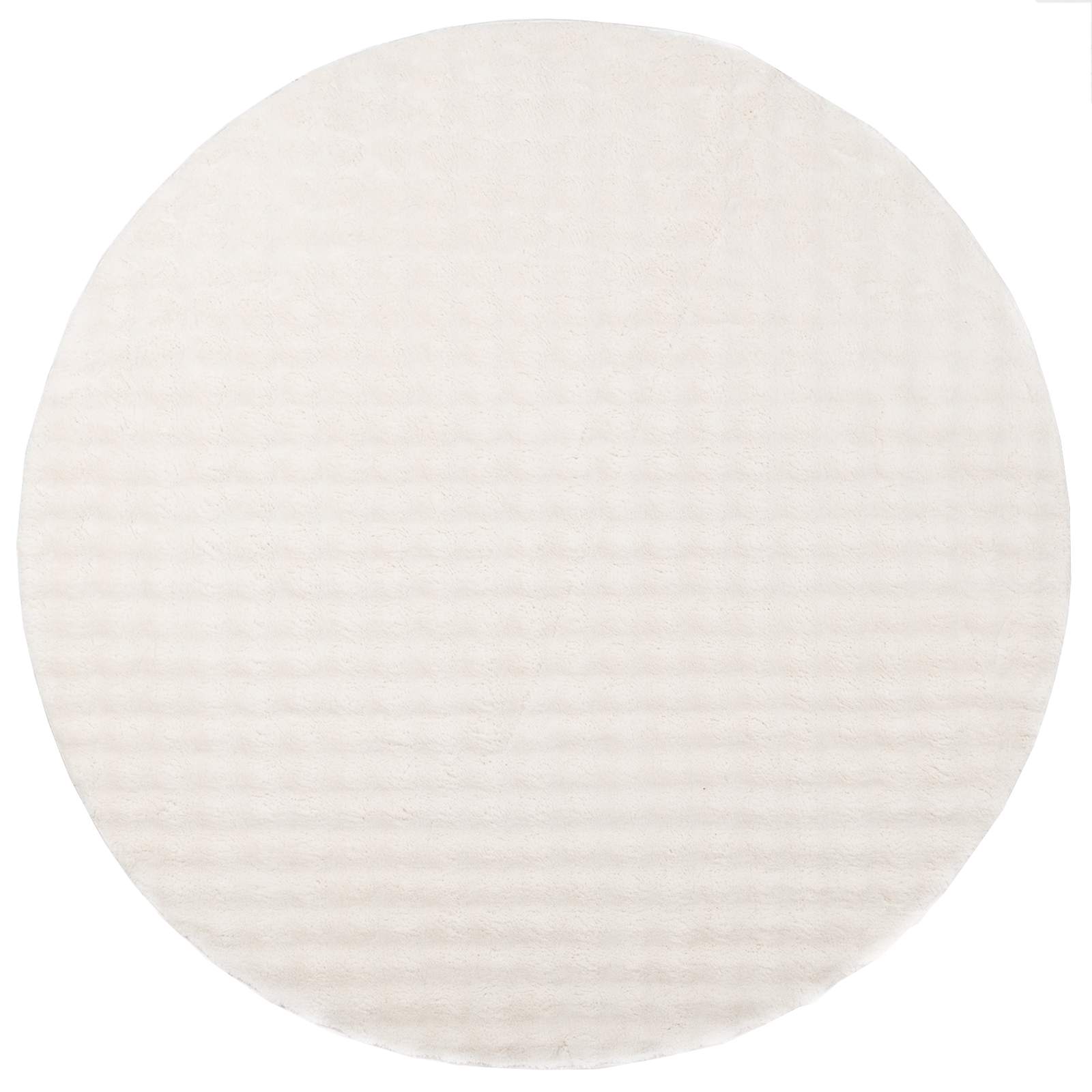 Vloerkleden Rond SIROLO Crèmekleurig Ø 160 CM Polyester