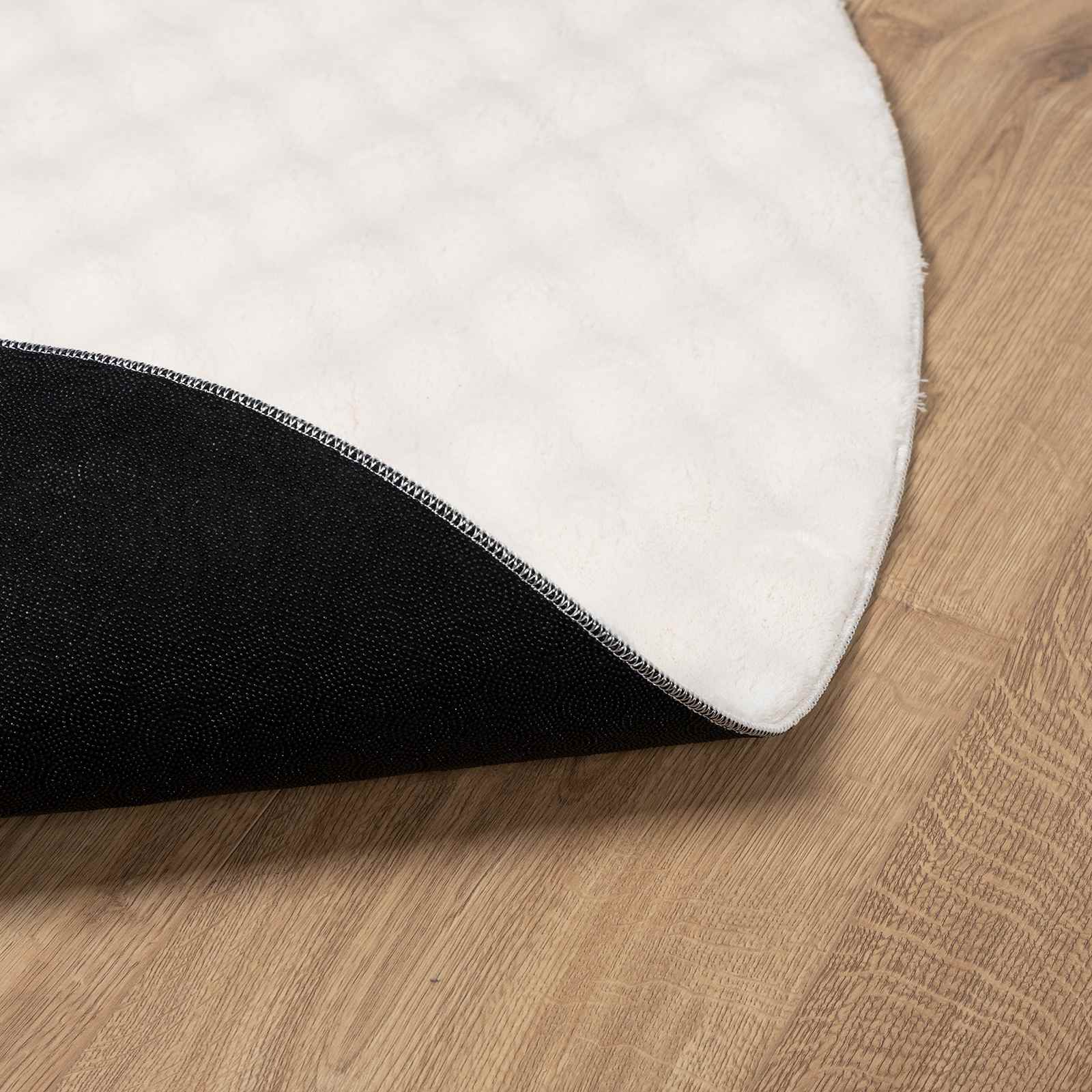 Vloerkleden Rond SIROLO Crèmekleurig Ø 200 CM Polyester