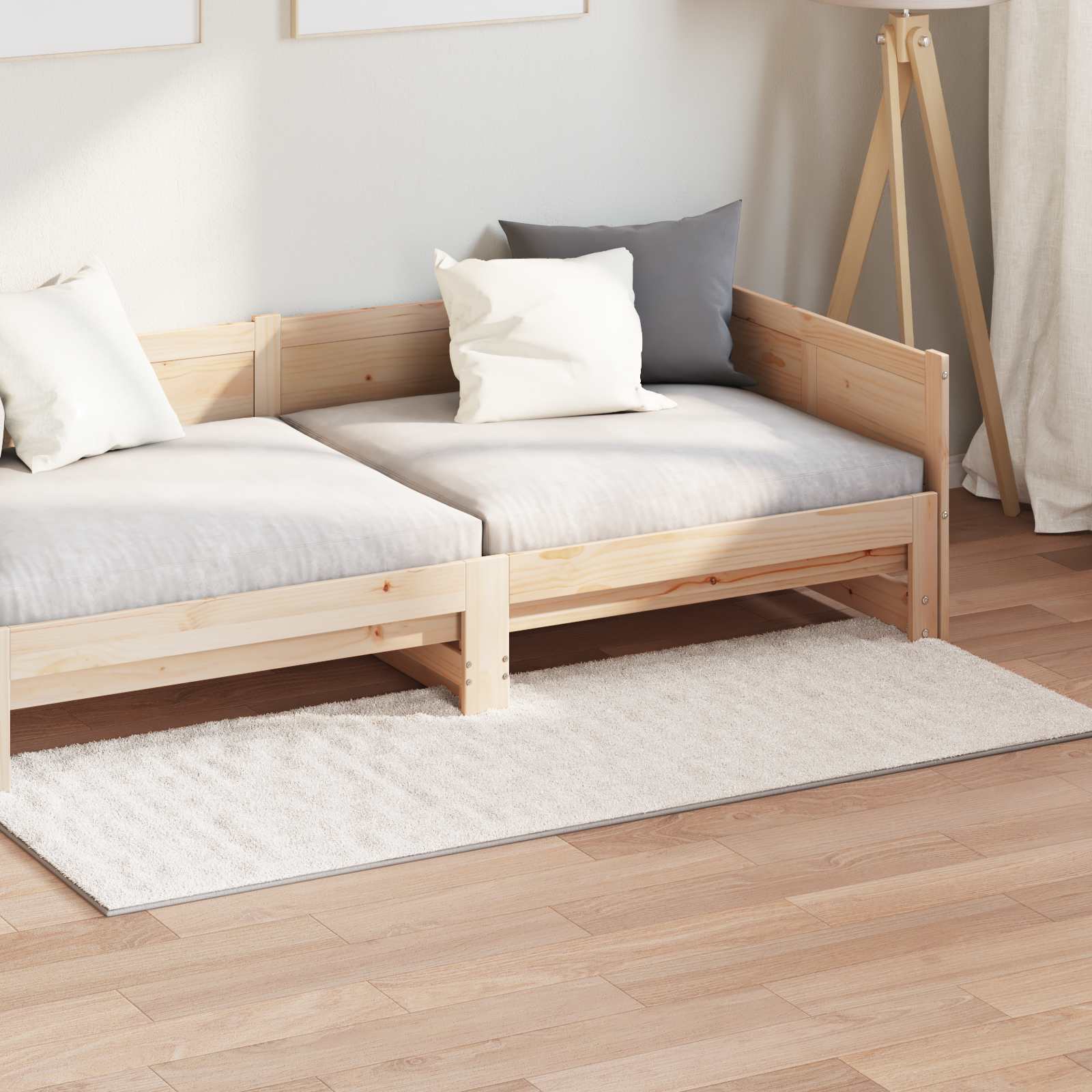 Vloerkleden Rechthoekig SIROLO Beige 150 x 80 cm Polyester