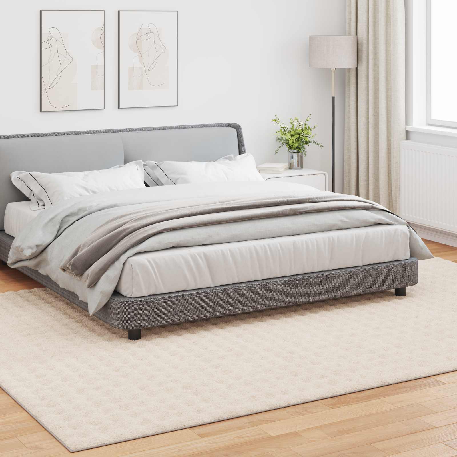 Vloerkleden Rechthoekig SIROLO Beige 340 x 240 cm Polyester