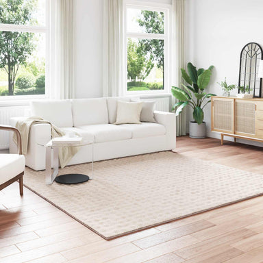 Vloerkleden Vierkant SIROLO Beige 240 x 240 cm Polyester