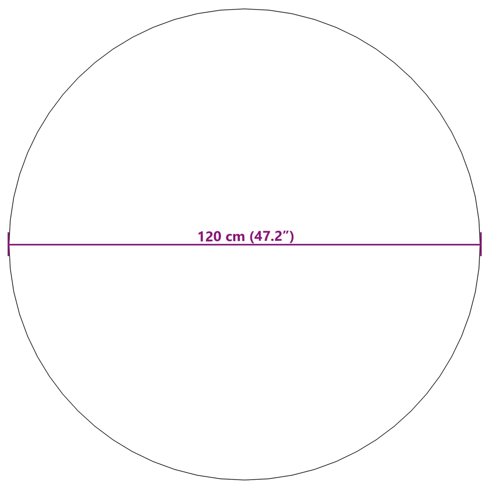 Vloerkleden Rond SIROLO Beige Ø 120 CM Polyester