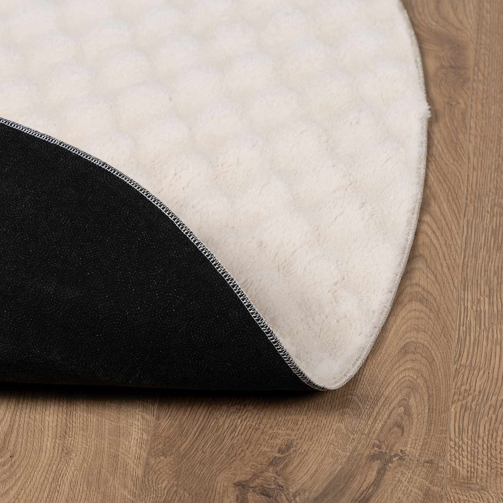 Vloerkleden Rond SIROLO Beige Ø 160 CM Polyester