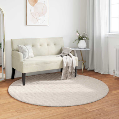 Vloerkleden Rond SIROLO Beige Ø 160 CM Polyester