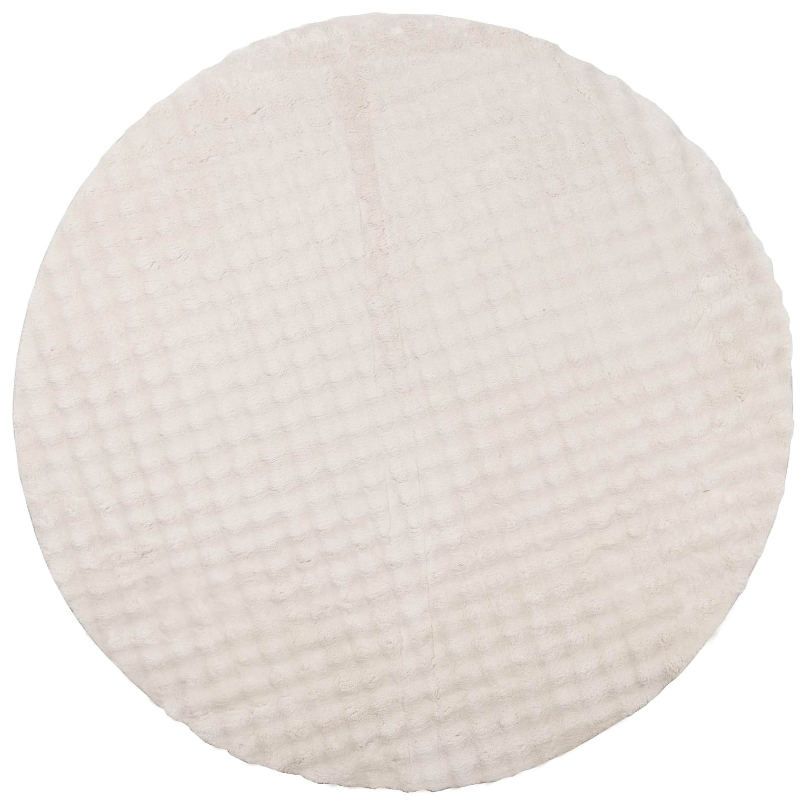 Vloerkleden Rond SIROLO Beige Ø 160 CM Polyester