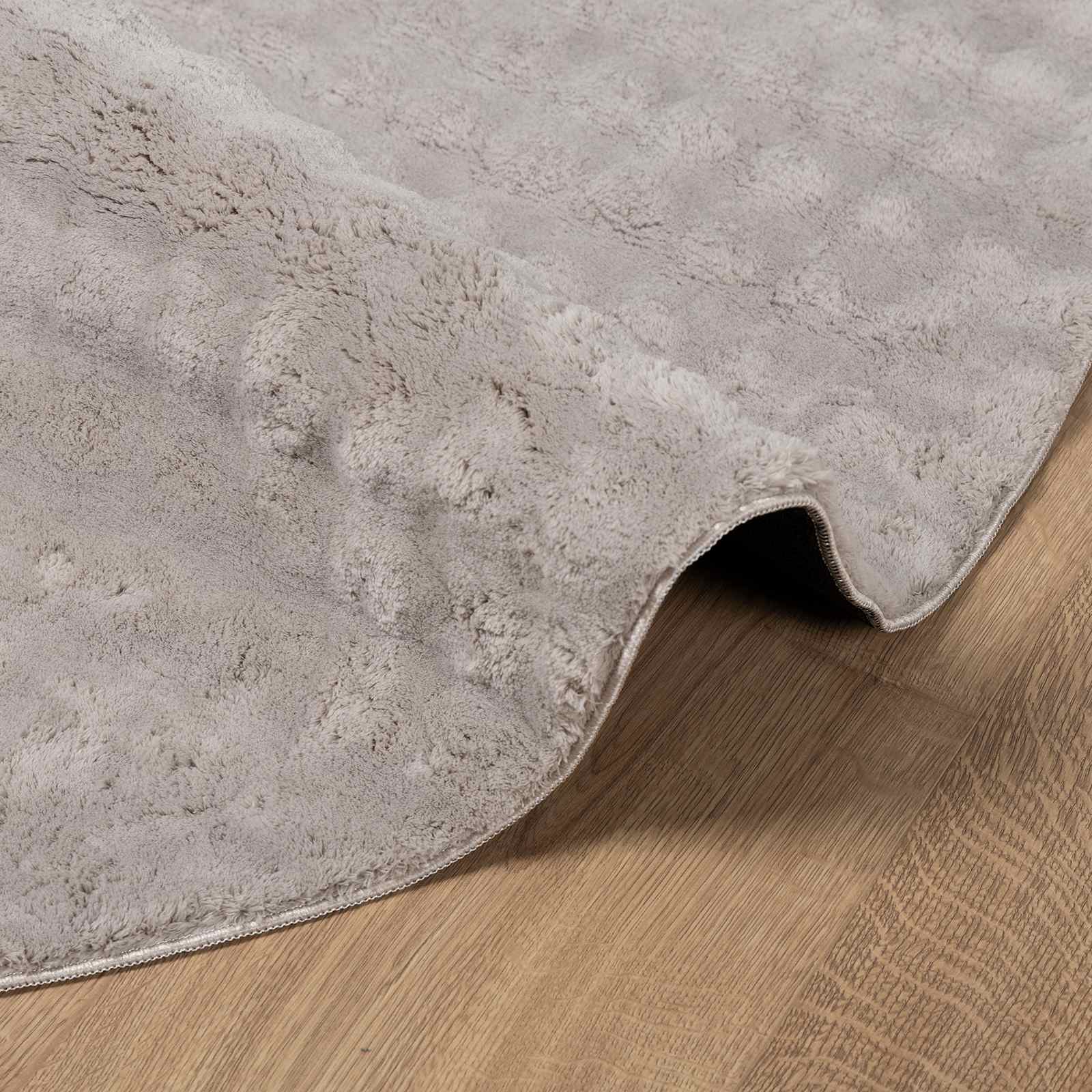 Vloerkleden Rond SIROLO Zand Ø 120 CM Polyester