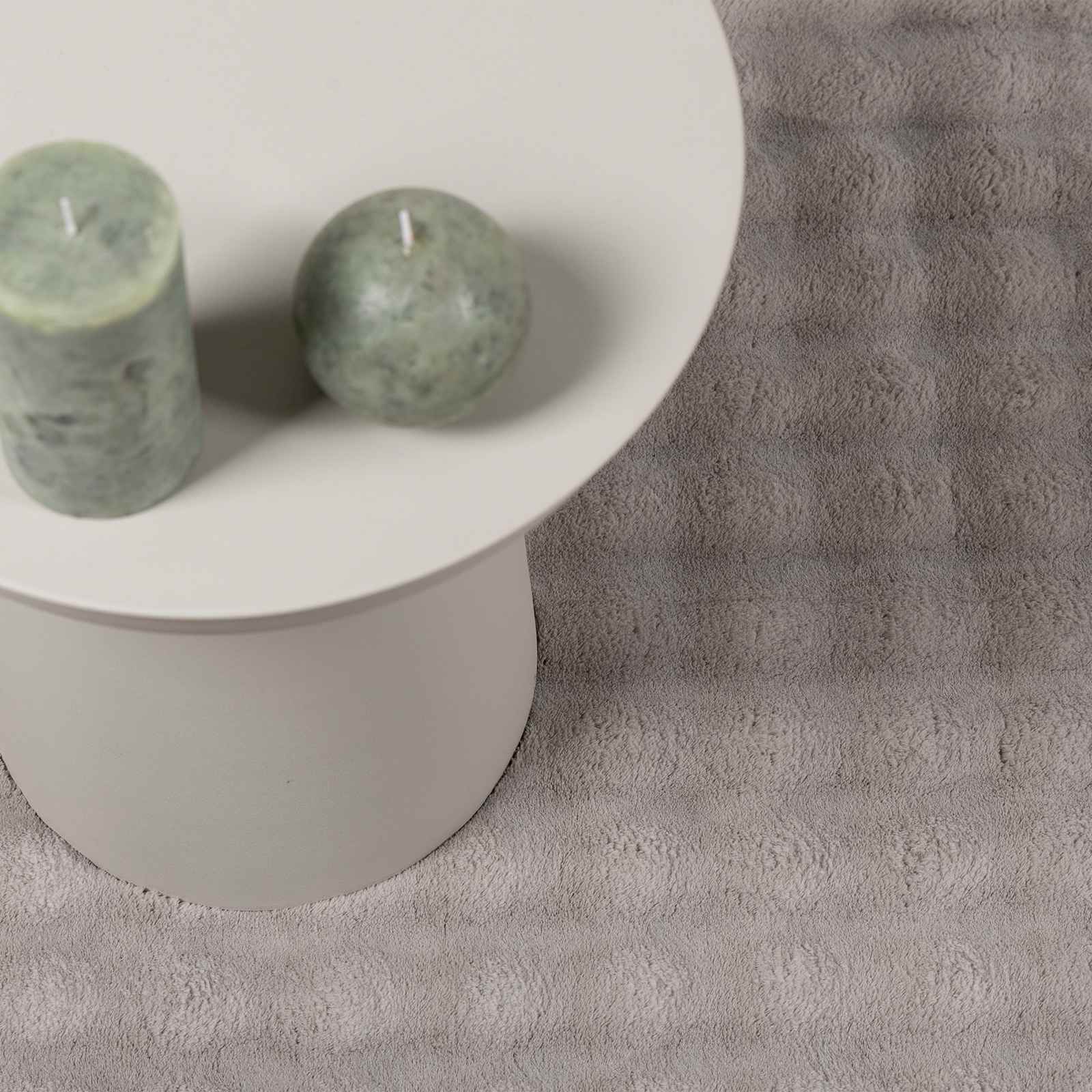 Vloerkleden Rond SIROLO Zand Ø 120 CM Polyester
