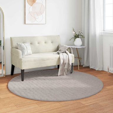 Vloerkleden Rond SIROLO Zand Ø 120 CM Polyester